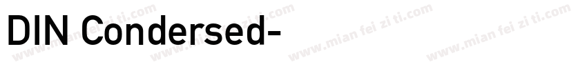 DIN Condersed字体转换